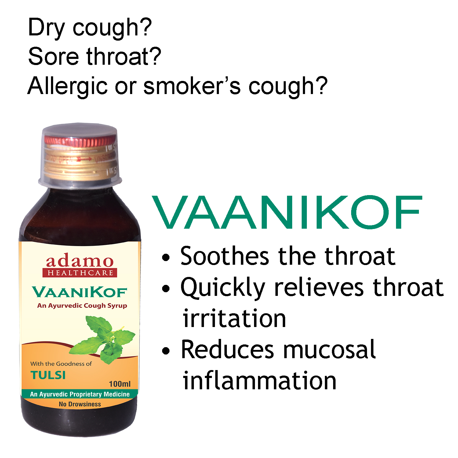 Adamo Healthcare Vaanikof Cough Syrup